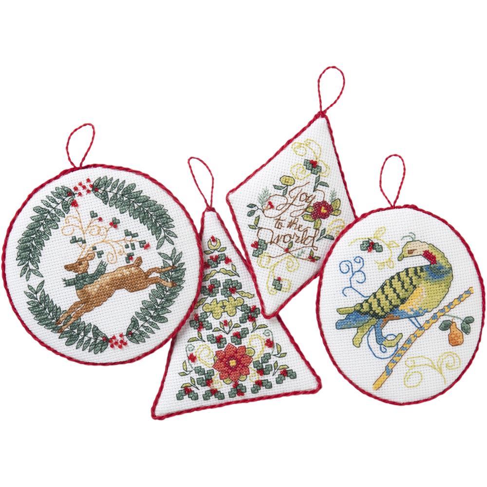 Hallmark Holiday Blooms Counted Cross Stitch Kit